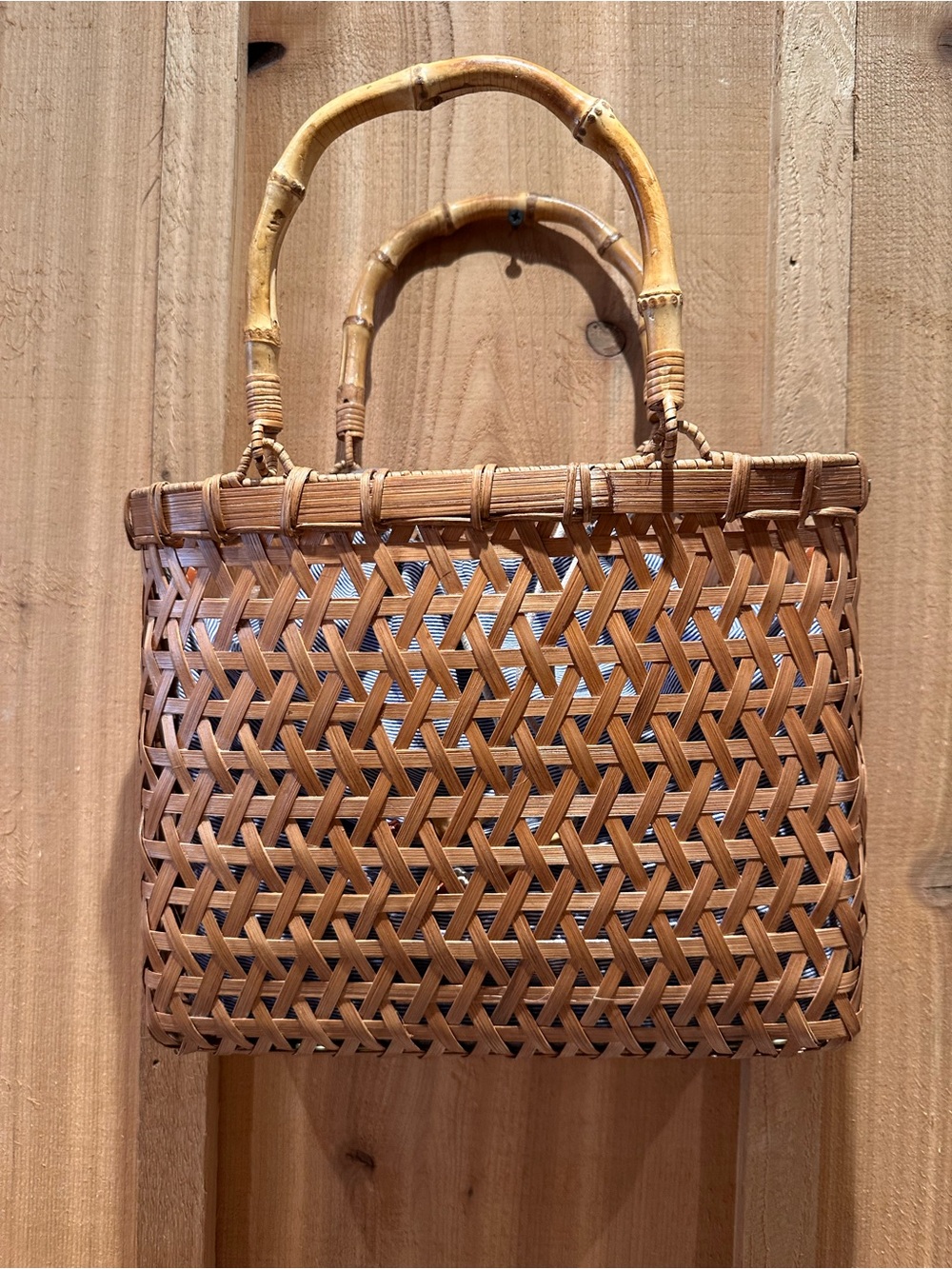 J. McLaughlin Woven Rattan Bag